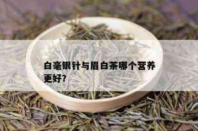 白毫银针与眉白茶哪个营养更好？