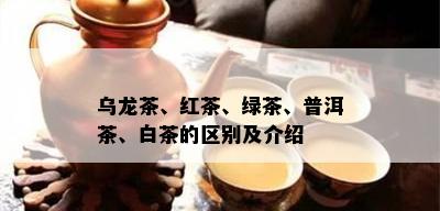 乌龙茶、红茶、绿茶、普洱茶、白茶的区别及介绍