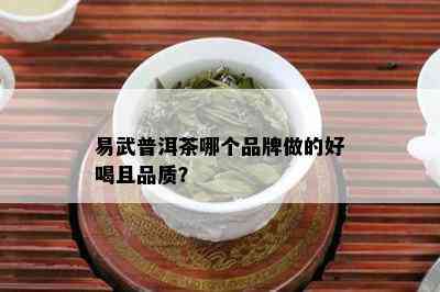 易武普洱茶哪个品牌做的好喝且品质？