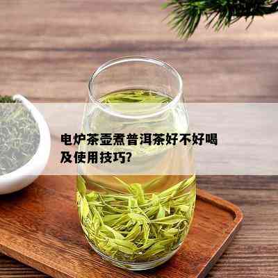 电炉茶壶煮普洱茶好不好喝及使用技巧？