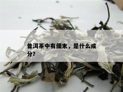 普洱茶中有细末，是什么成分？