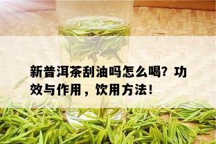 新普洱茶刮油吗怎么喝？功效与作用，饮用方法！