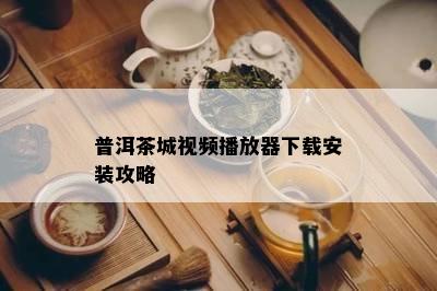 普洱茶城视频播放器下载安装攻略