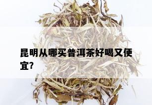 昆明从哪买普洱茶好喝又便宜？