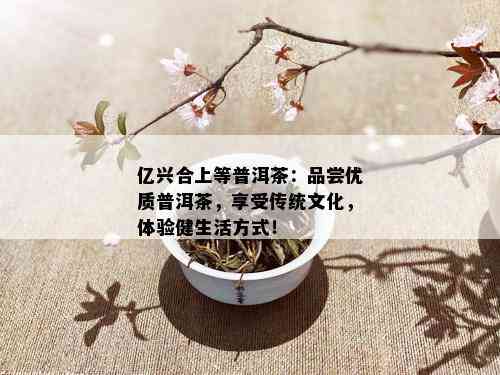 亿兴合上等普洱茶：品尝优质普洱茶，享受传统文化，体验健生活方式！