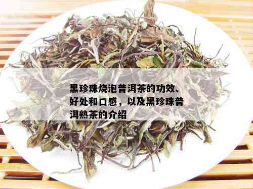 黑珍珠烧泡普洱茶的功效、好处和口感，以及黑珍珠普洱熟茶的介绍