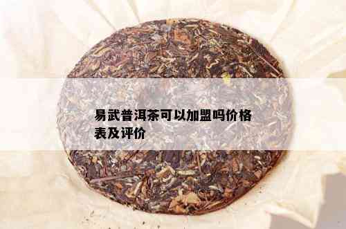 易武普洱茶可以加盟吗价格表及评价