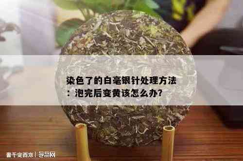 染色了的白毫银针处理方法：泡完后变黄该怎么办？