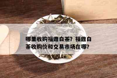 哪里收购福鼎白茶？福鼎白茶收购价和交易市场在哪？