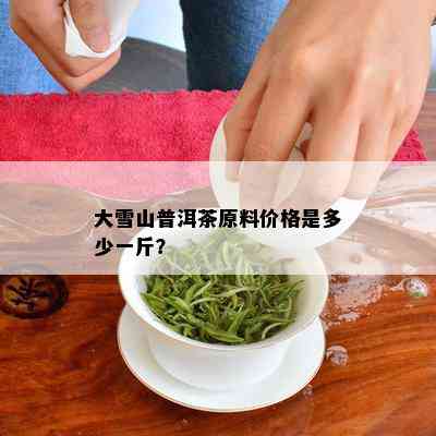 大雪山普洱茶原料价格是多少一斤？