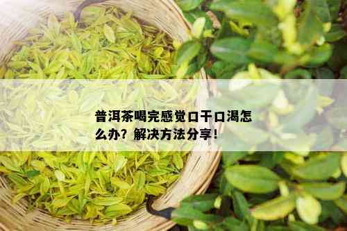 普洱茶喝完感觉口干口渴怎么办？解决方法分享！