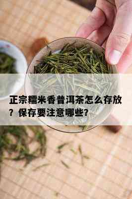 正宗糯米香普洱茶怎么存放？保存要注意哪些？