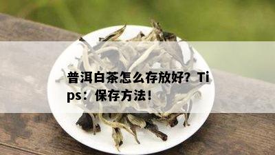 普洱白茶怎么存放好？Tips：保存方法！