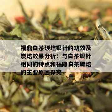 福鼎白茶碳培银针的功效及炭焙效果分析：与白茶银针相同的特点和福鼎白茶碳焙的主要原因探究