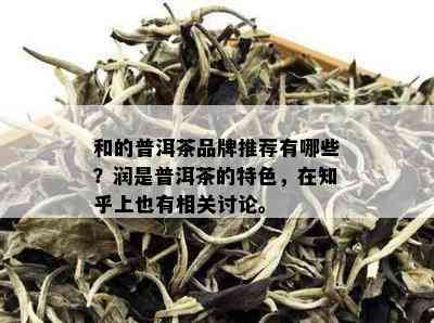 和的普洱茶品牌推荐有哪些？润是普洱茶的特色，在知乎上也有相关讨论。