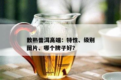 散熟普洱高端：特性、级别图片、哪个牌子好？