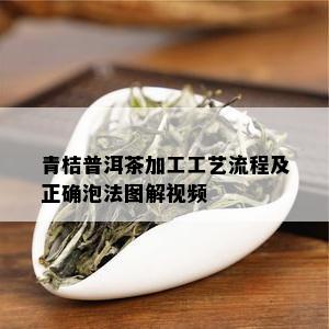 青桔普洱茶加工工艺流程及正确泡法图解视频