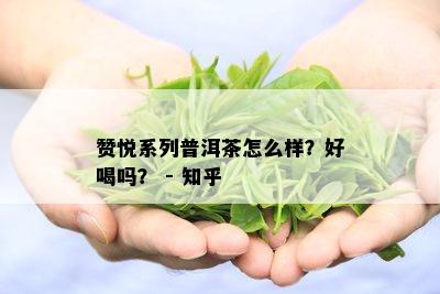 赞悦系列普洱茶怎么样？好喝吗？ - 知乎