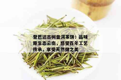 登巴达古树普洱茶饼：品味原生态云南，感受百年工艺传承，享受天然健之美