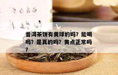 普洱茶饼有黄球的吗？能喝吗？是真的吗？黄点正常吗？