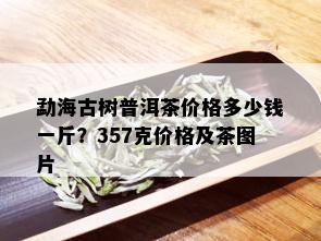 勐海古树普洱茶价格多少钱一斤？357克价格及茶图片