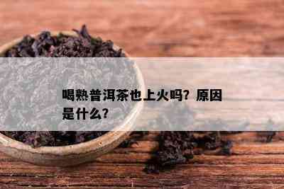 喝熟普洱茶也上火吗？原因是什么？