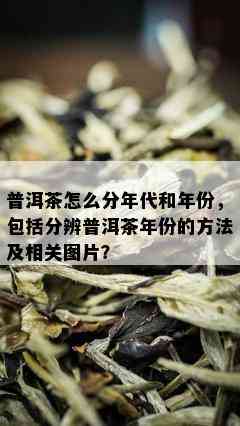 普洱茶怎么分年代和年份，包括分辨普洱茶年份的方法及相关图片？