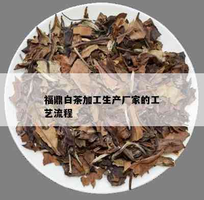 福鼎白茶加工生产厂家的工艺流程