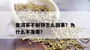 普洱茶不制饼怎么回事？为什么不发霉？