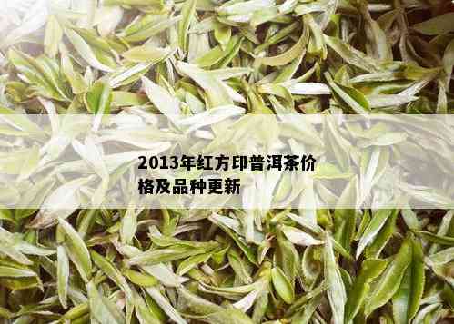 2013年红方印普洱茶价格及品种更新