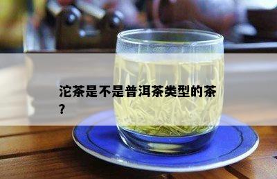 沱茶是不是普洱茶类型的茶？