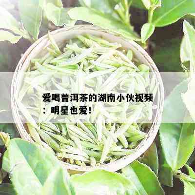 爱喝普洱茶的湖南小伙视频：明星也爱！