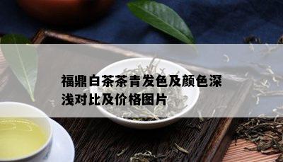 福鼎白茶茶青发色及颜色深浅对比及价格图片