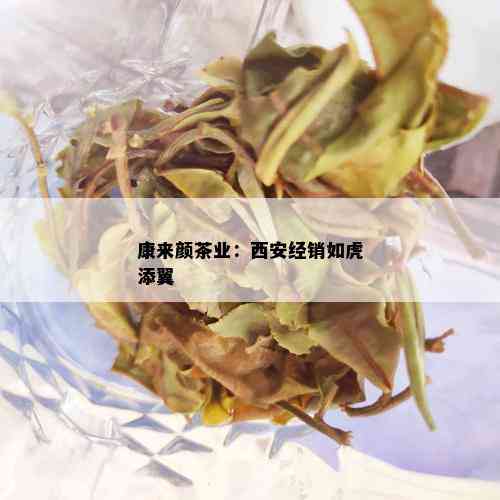 康来颜茶业：西安经销如虎添翼