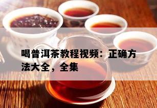 喝普洱茶教程视频：正确方法大全，全集