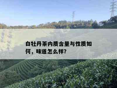 白牡丹茶内质含量与性质如何，味道怎么样？