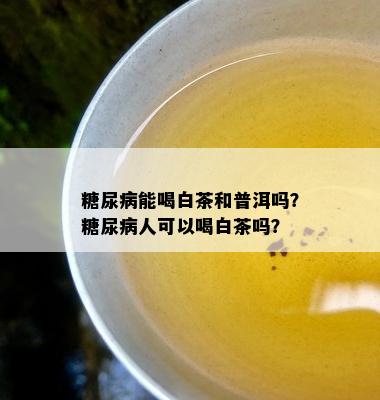 糖尿病能喝白茶和普洱吗？糖尿病人可以喝白茶吗？