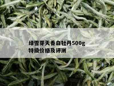 绿雪芽天香白牡丹500g特级价格及评测