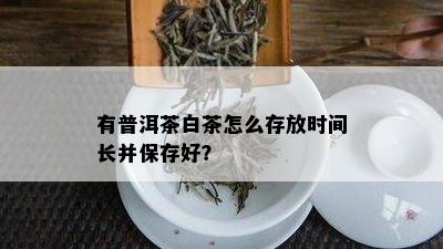 有普洱茶白茶怎么存放时间长并保存好？