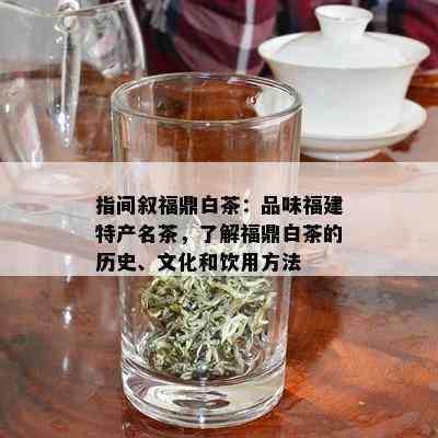 指间叙福鼎白茶：品味福建特产名茶，了解福鼎白茶的历史、文化和饮用方法