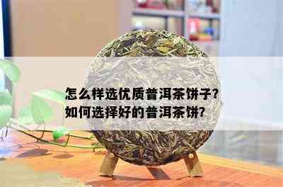 怎么样选优质普洱茶饼子？如何选择好的普洱茶饼？