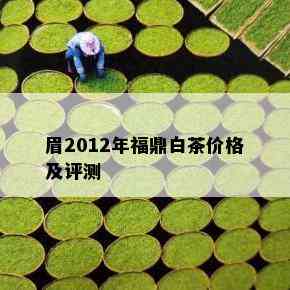 眉2012年福鼎白茶价格及评测