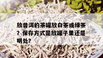 放普洱的茶罐放白茶或绿茶？保存方式是放罐子里还是明处？