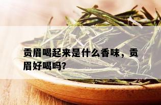 贡眉喝起来是什么香味，贡眉好喝吗？