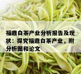 福鼎白茶产业分析报告及现状：探究福鼎白茶产业，附分析图和论文