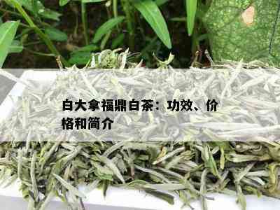 白大拿福鼎白茶：功效、价格和简介