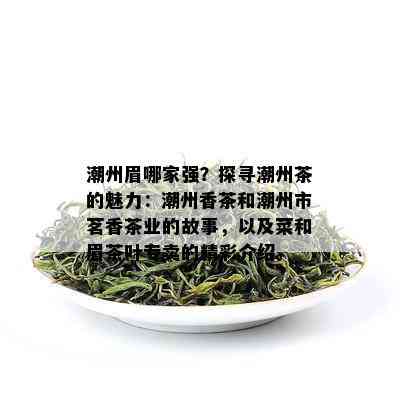 潮州眉哪家强？探寻潮州茶的魅力：潮州香茶和潮州市茗香茶业的故事，以及菜和眉茶叶专卖的精彩介绍。