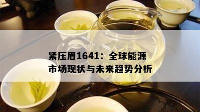 紧压眉1641：全球能源市场现状与未来趋势分析