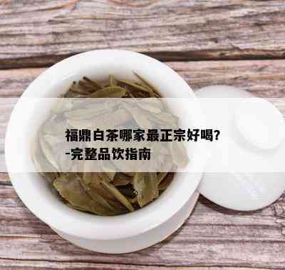 福鼎白茶哪家最正宗好喝？-完整品饮指南