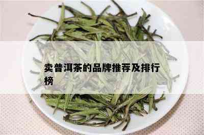 卖普洱茶的品牌推荐及排行榜